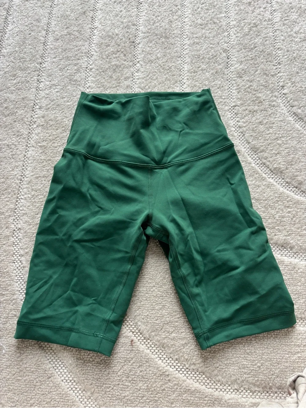 Lululemon High-Waist Green Women’s Biker Shorts
